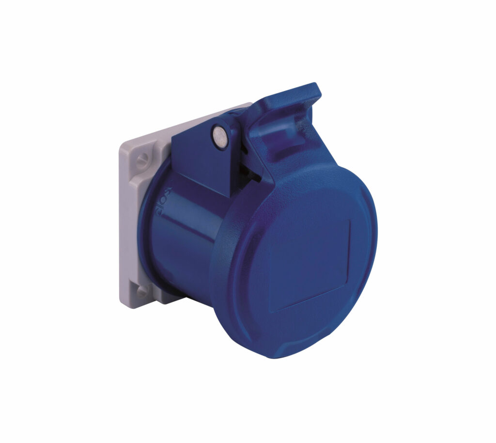 Prese da incasso diritte 16A – IP54 – 55×55