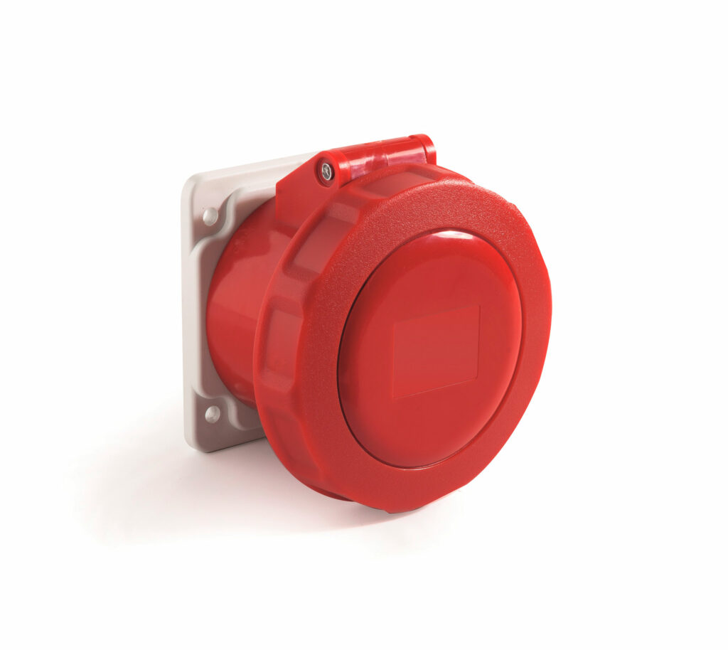 Prese da incasso diritte 16A, 32A – IP66/IP67 – 75×75