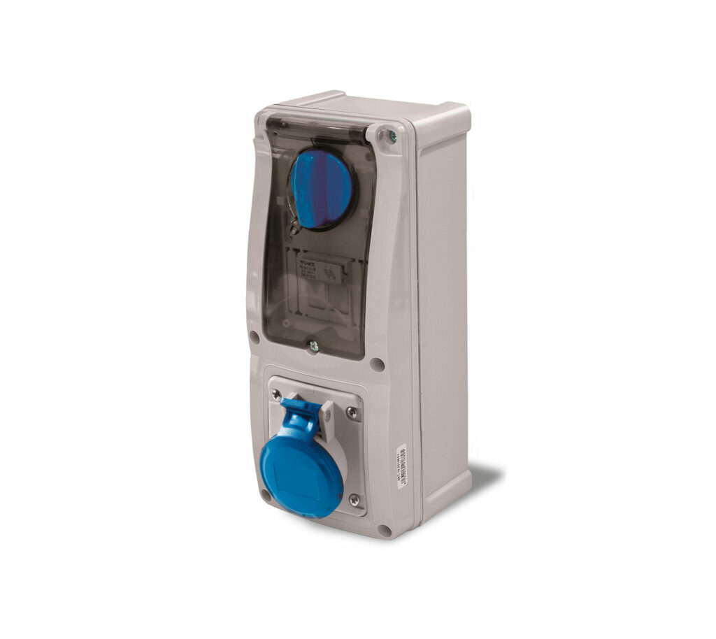 Serie 16 – Prese interbloccate da parete con portafusibili, 16A, 32A -IP54