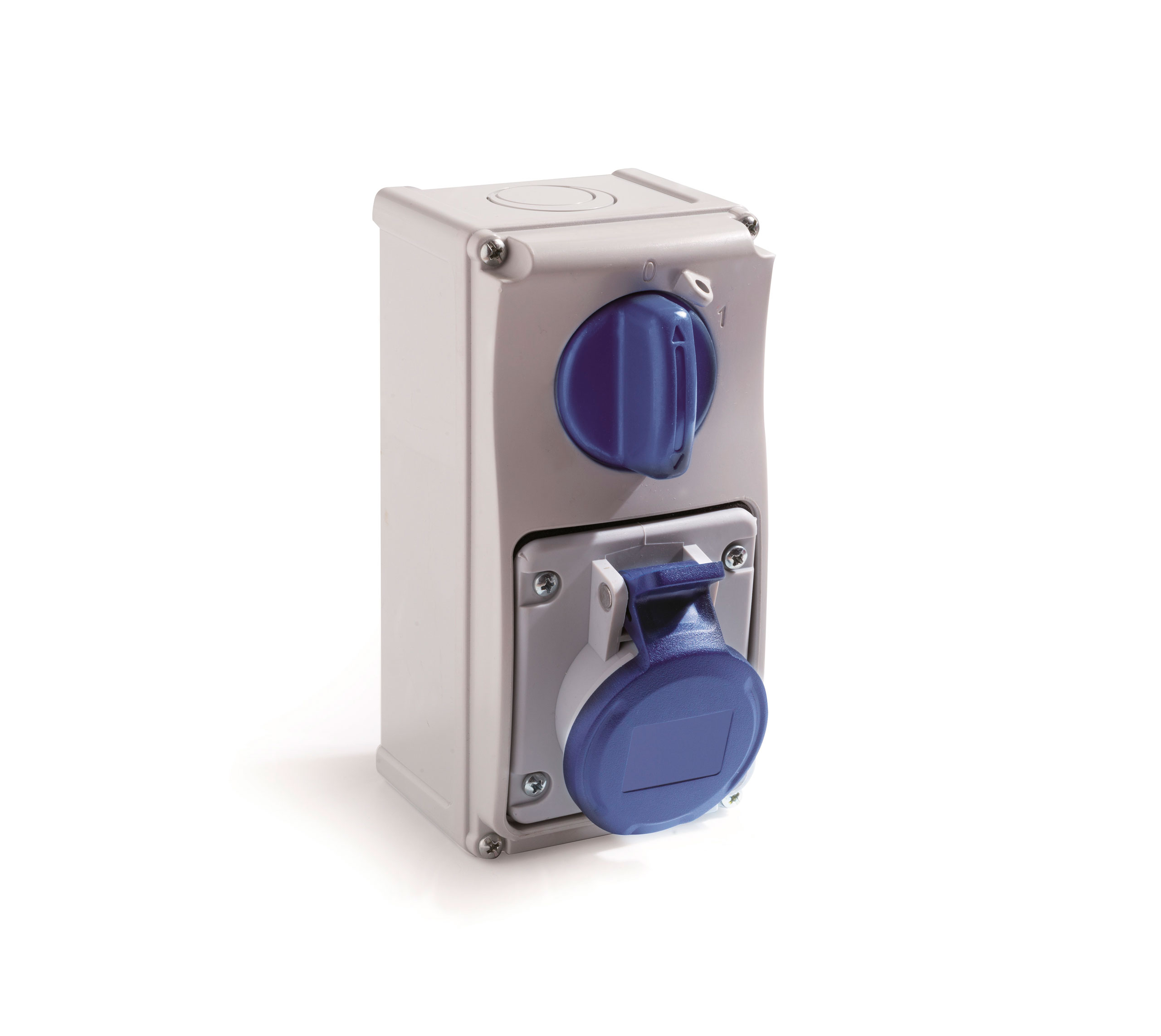 Serie 19 – Prese interbloccate da parete, 16A, 32A -IP54