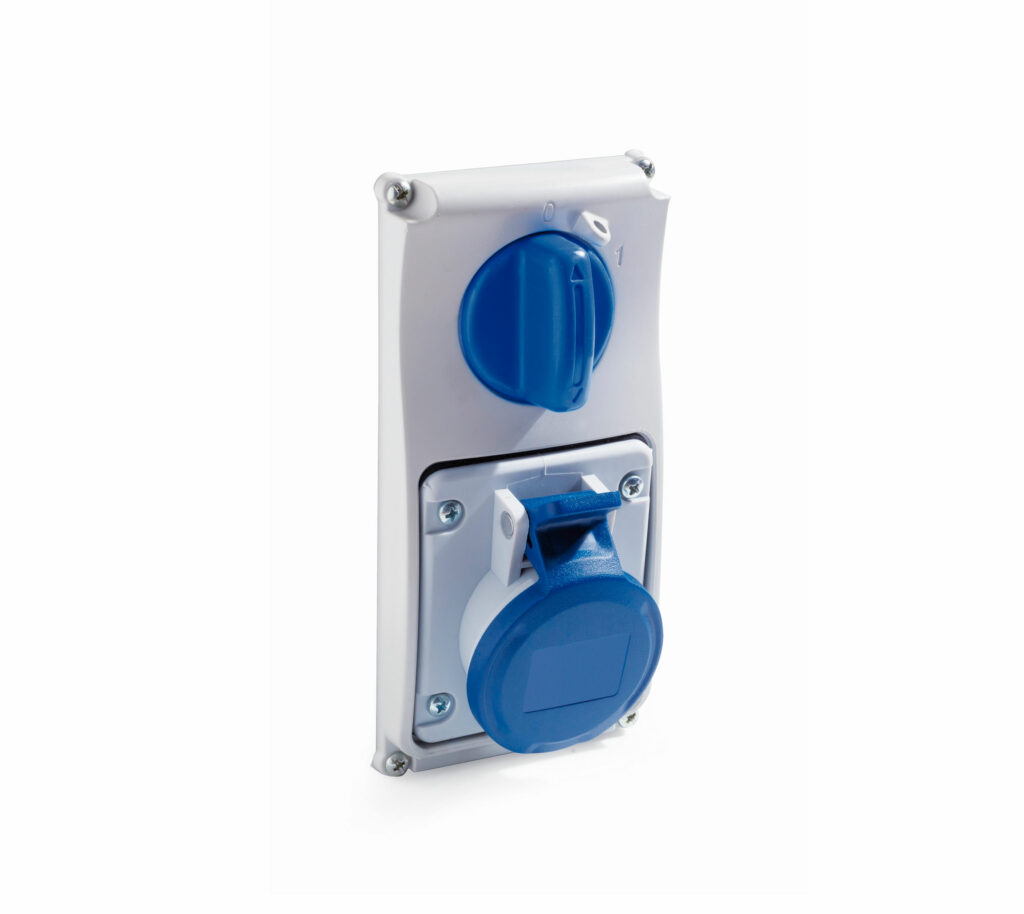 Serie 19 – Prese interbloccate da incasso, 16A, 32A -IP54