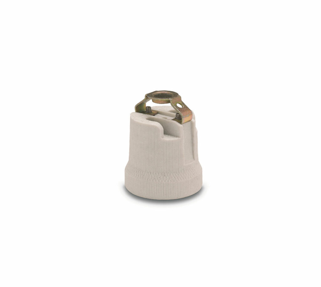 Portalampade in ceramica