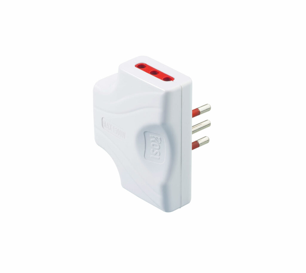 Adattatore triplo extrapiatto 10A