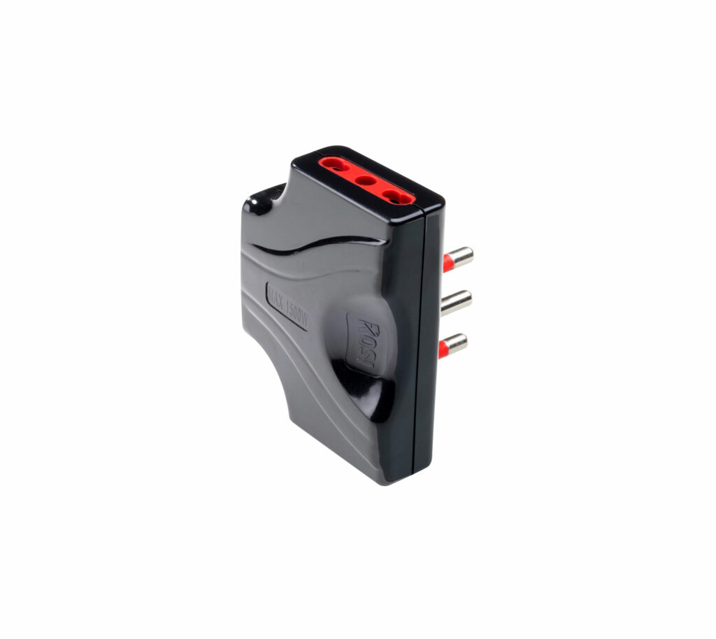 Adattatore triplo extrapiatto 16A