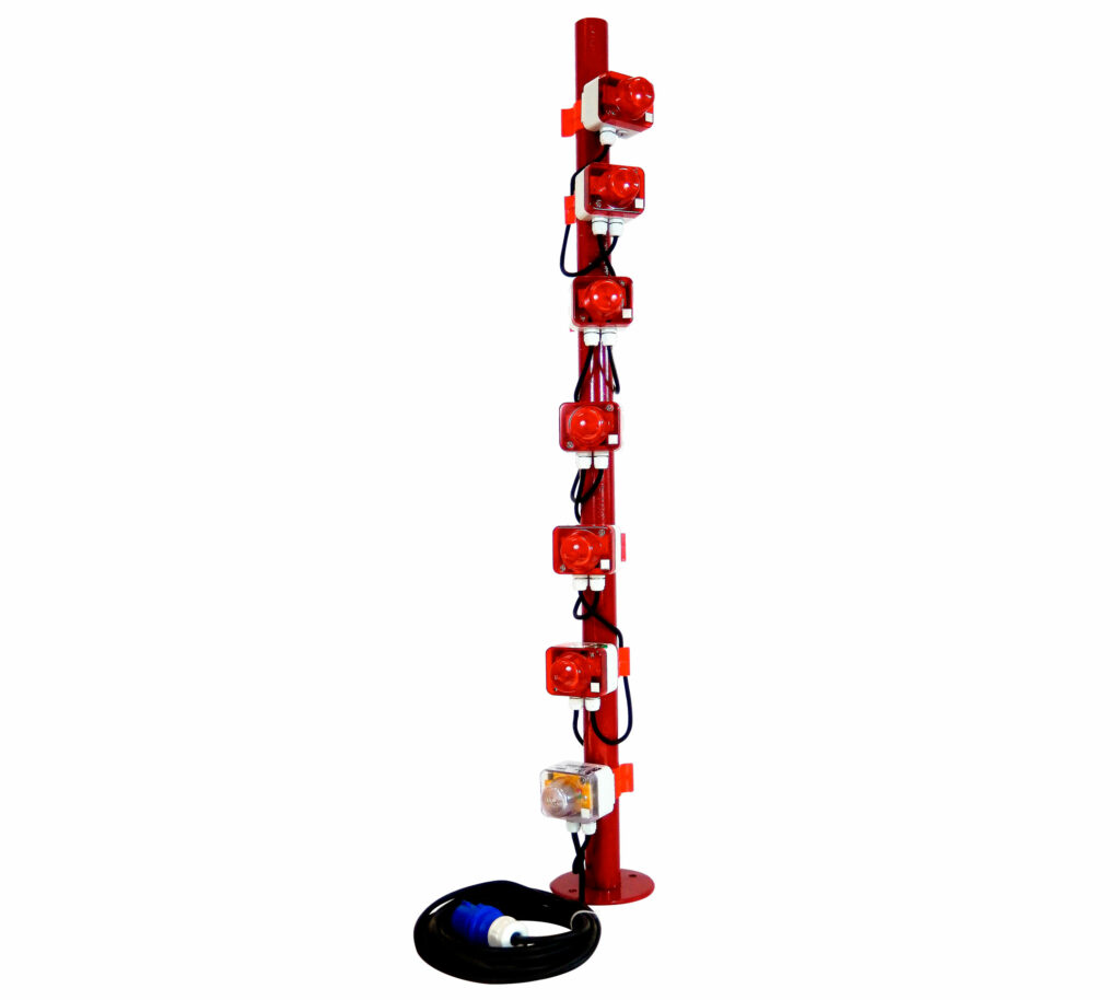 Catenario di lampade per ponteggi